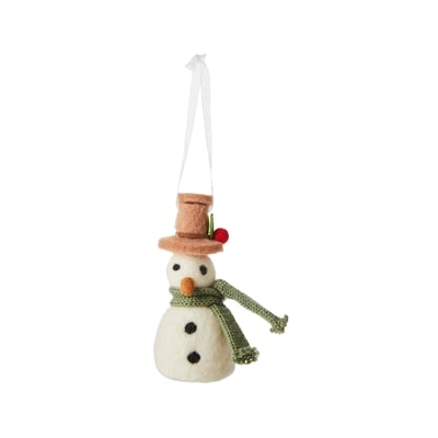 Life at Home Ornement en feutre en forme de bonhomme de neige 1 ea, 7,00 $/1ch