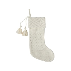 Life at Home Bas de Noël en tricot brodé 1 ea, 19,00 $/1ch