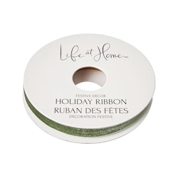 Life at Home Velvet Holiday Ribbon 15 ft - Sage 1 ea, $3.00/1ea