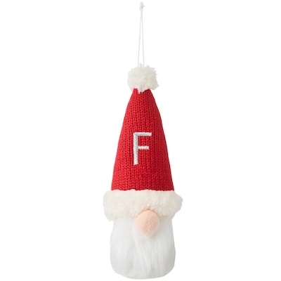 Life at Home Santa Monogram Ornament - Letter F 1 ea, $5.00/1ea