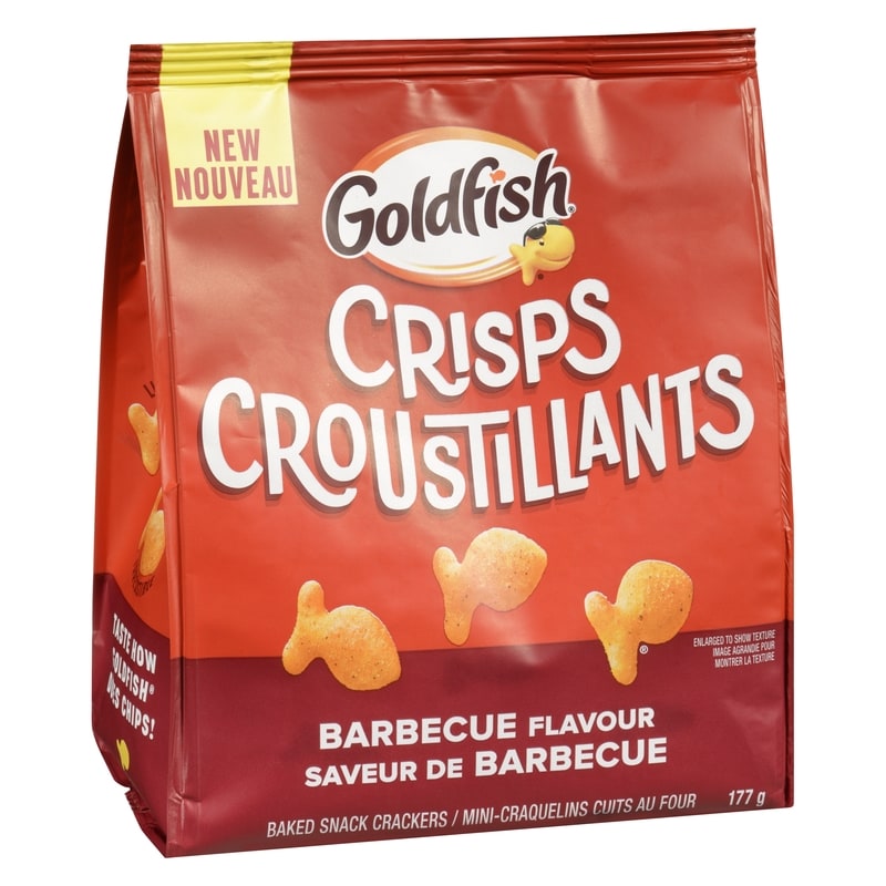 Goldfish Crisps Baked Snack Crackers Barbecue Flavour