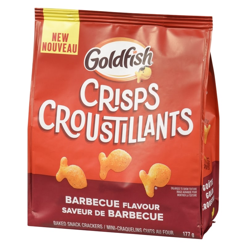Goldfish Crisps Baked Snack Crackers Barbecue Flavour