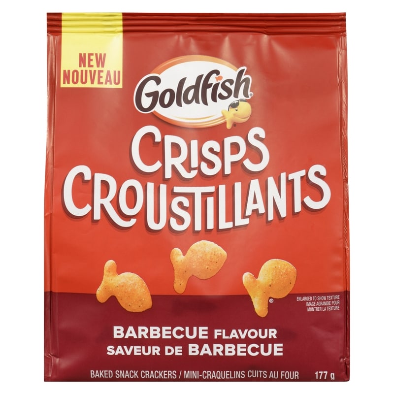 Goldfish Crisps Baked Snack Crackers Barbecue Flavour