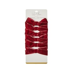 Life at Home Lot de 6 choux des fêtes en velours – bourgogne 6 ea, 1,33 $/1ch