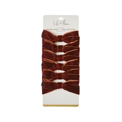 Life at Home Holiday Velvet Bows 6 Pack - Brown 6 ea, $1.33/1ea