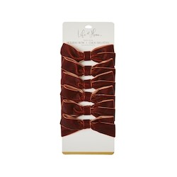 Life at Home Lot de 6 choux des fêtes en velours – brun 6 ea, 1,33 $/1ch