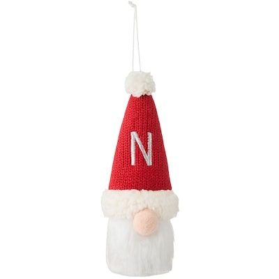 Life at Home Santa Monogram Ornament - Letter N 1 ea, $5.00/1ea