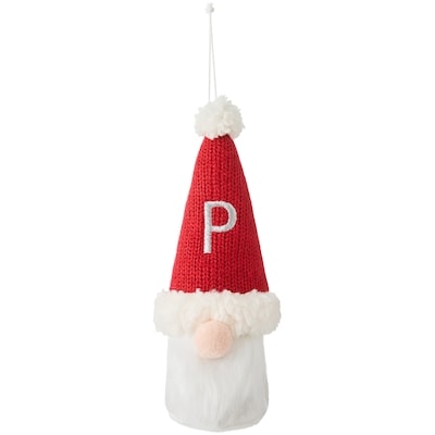 Life at Home Santa Monogram Ornament - Letter P 1 ea, $5.00/1ea
