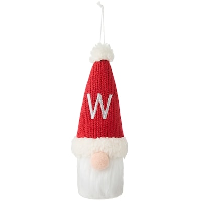 Life at Home Santa Monogram Ornament - Letter W 1 ea, $5.00/1ea