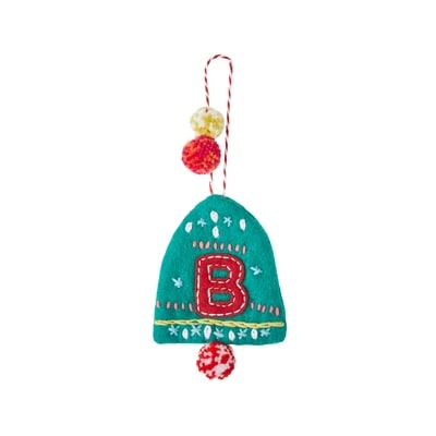 Life at Home Felt Bell Monogram Ornament - Letter B 1 ea, $7.00/1ea