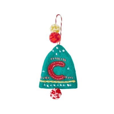 Life at Home Felt Bell Monogram Ornament - Letter C 1 ea, $5.25/1ea
