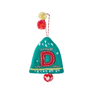 Life at Home Felt Bell Monogram Ornament - Letter D 1 ea, $7.00/1ea