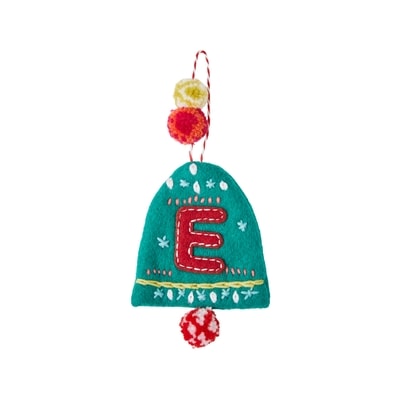 Life at Home Felt Bell Monogram Ornament - Letter E 1 ea, $5.25/1ea
