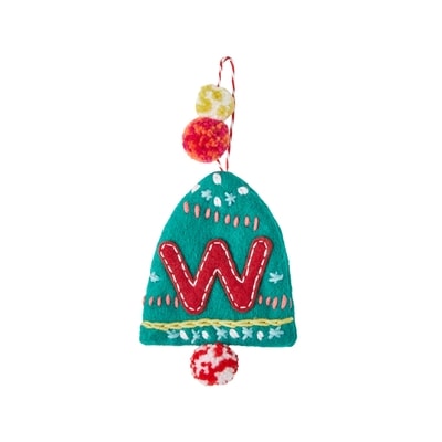 Life at Home Décoration de cloche en feutre avec monogramme – lettre W 1 ea, 7,00 $/1ch