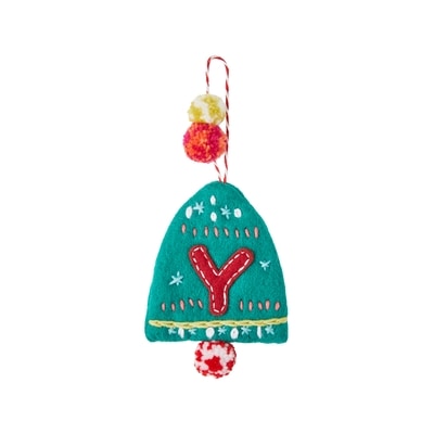 Life at Home Felt Bell Monogram Ornament - Letter Y 1 ea, $7.00/1ea