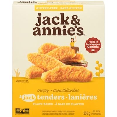 JACK & ANNIE'S Vegan Breaded Jackfruit Tenders Crispy 255 g, $3.72/100g