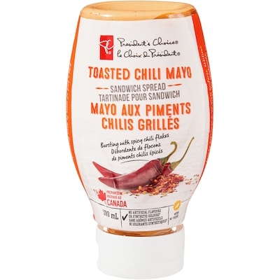 President's Choice Toasted Chili Mayo Sandwich Spread 300 ml, $1.17/100ml