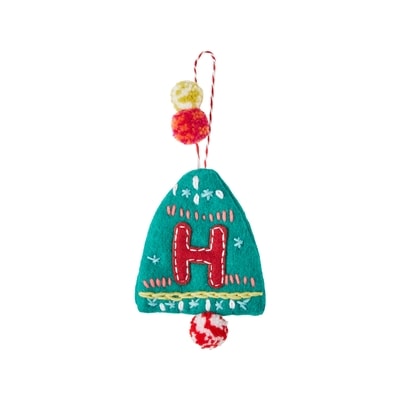 Life at Home Felt Bell Monogram Ornament - Letter H 1 ea, $4.55/1ea