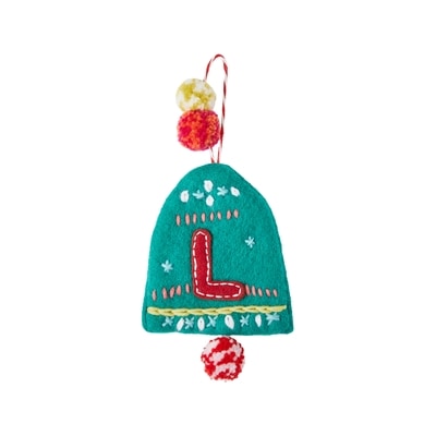 Life at Home Felt Bell Monogram Ornament - Letter L 1 ea, $7.00/1ea