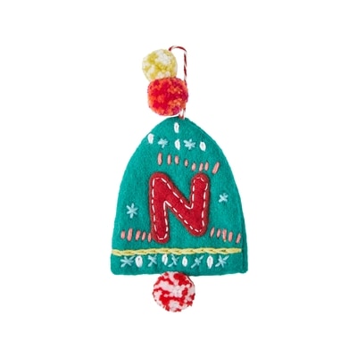 Life at Home Décoration de cloche en feutre avec monogramme – lettre N 1 ea, 7,00 $/1ch