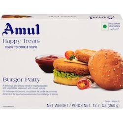 Amul Burger patty 360 g, 1,03 $/100g