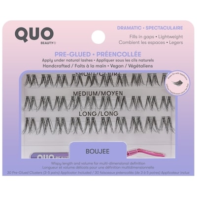 Quo Beauty Cils cluster pré-encollés avec outil boujee boujee 1 ea, 18,00 $/1ch
