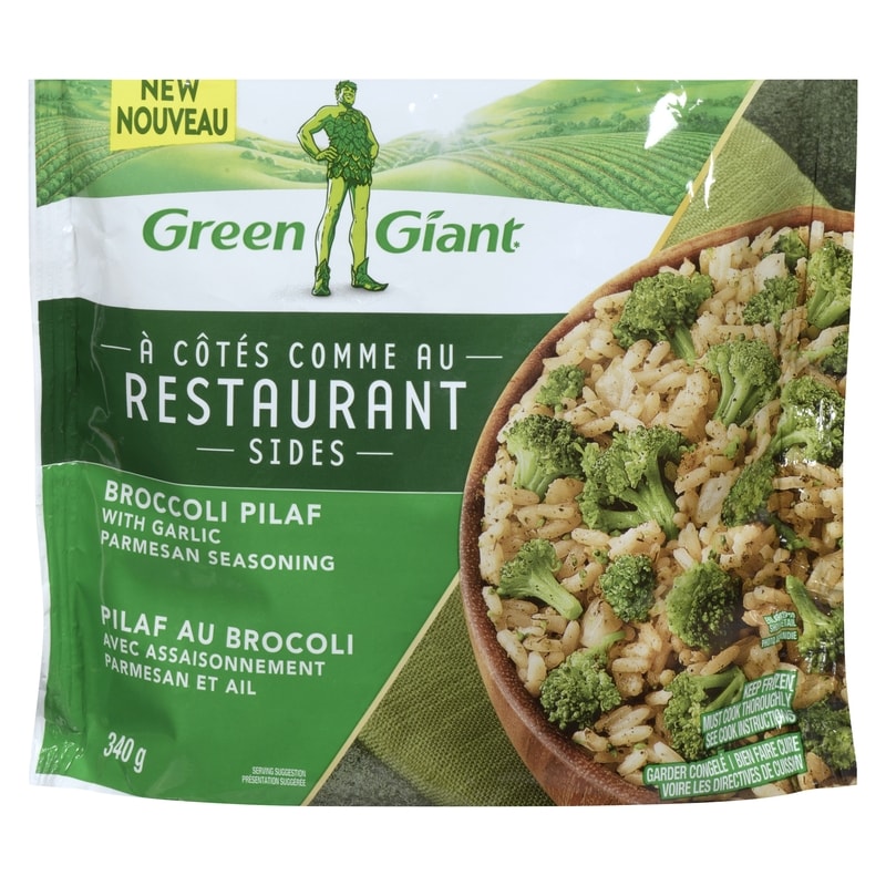 Restaurant Sides Broccoli Pilaf With Garlic Parmesan Seasoning