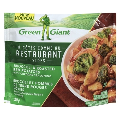 Green Giant Broccoli & Roasted Red Potatoes, Cheddar 396 g, $1.26/100g