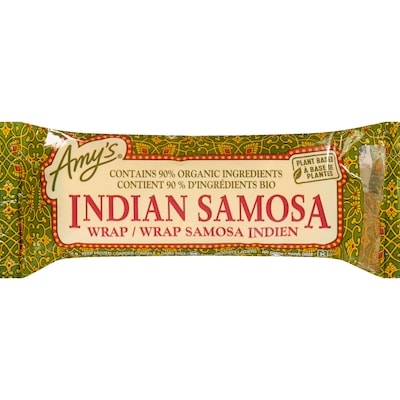 Amys Wrap samosa indien 142 g, 3,87 $/100g