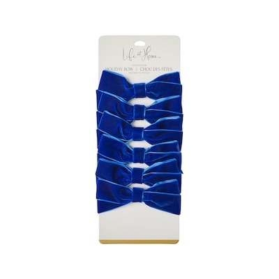 Life at Home Lot de 6 choux des fêtes en velours – bleu marine 6 ea, 1,33 $/1ch