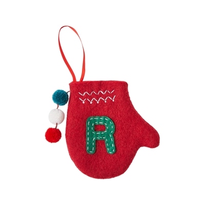 Life at Home Mitten Monogram Ornament - Letter R 1 ea, $5.00/1ea