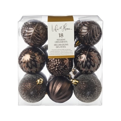 Life at Home Ball Holiday Ornaments 18 Pack - Bronze 1 ea, $10.00/1ea