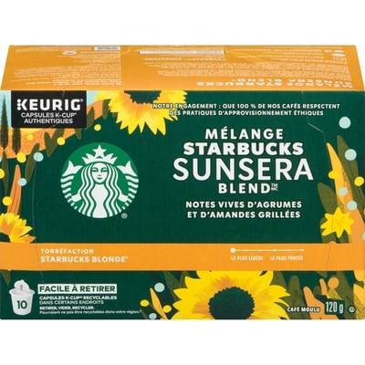 Starbucks MÉL. SUNSERA BLEND, torr. blonde, caps. K-Cup 10 ea, 1,20 $/1ch