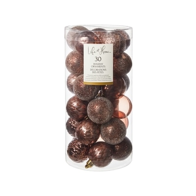 Life at Home Ball Holiday Ornaments 30 Pack - Copper 1 ea, $12.00/1ea