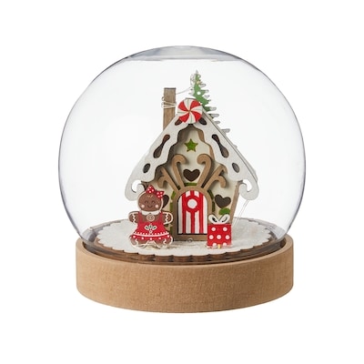 Life at Home Décoration des Fêtes lumineuse sous un dôme – bonhomme en pain d’épice 1 ea, 12,00 $/1ch