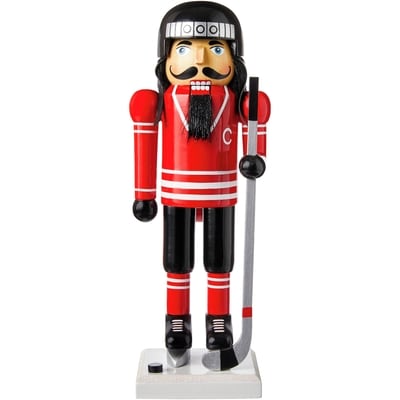 null Hockey Player Nutcracker - Red 1 ea, $10.50/1ea