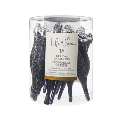 Life at Home Mini Finial Holiday Ornaments 18 Pack - Blue 1 ea, $5.00/1ea
