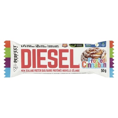Perfect Sports Diesel New Zealand Protein Bar Frosted Cinnabun Flavour 50 g, $9.98/100g