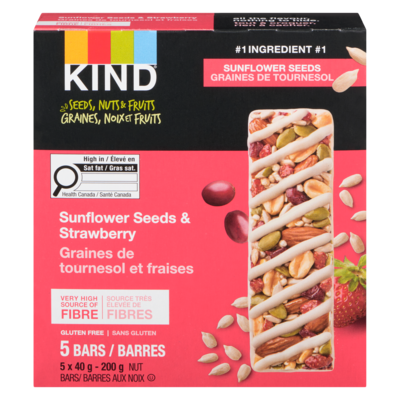 Kind bar Nut Bars Sunflower Seeds & Strawberry 5x39.68 g, $4.03/100g