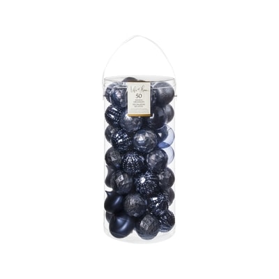 Life at Home Mixed Shape Holiday Ornaments 50 Pack - Blue 1 ea, $22.10/1ea