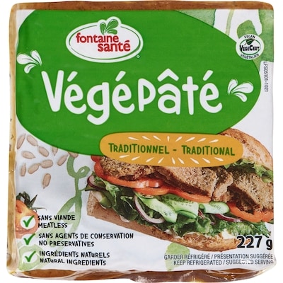 Fontaine Santé Végépâté traditionnel 227 g, 1,32 $/100g