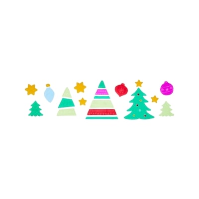 Décorations en gel pour les fenêtres – arbres