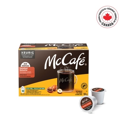 McCafe 100% Arabica Flavoured Coffee Hazelnut Medium Roast 10 ea, $1.70/1ea