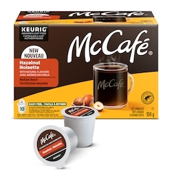McCafe Premium Hazelnut Flavoured, Medium Roast, K-Cup Coffee Pods, 10 Count 10 ea, $1.70/1ea