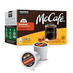 McCafe Premium Hazelnut Flavoured, Medium Roast, K-Cup Coffee Pods