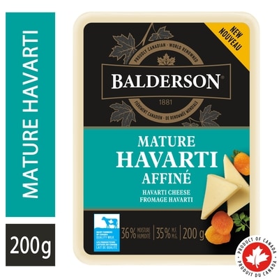 Balderson Mature Havarti Cheese 200 g, $4.25/100g