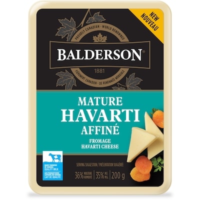 Balderson Mature Havarti Cheese 200 g, $4.25/100g