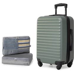 20-inch Hardside Carry-On Spinner Luggage with 2 Packing Cubes