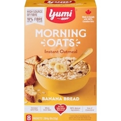 Yumi Organics Instant Oatmeal Banana Bread 264 g, $1.89/100g