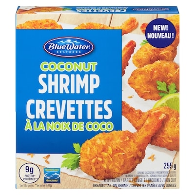 BlueWater Seafoods Coconut Shrimp 255 g, $2.35/100g